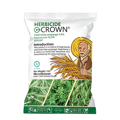 CROWN® Clodinafop-propargyl 4.5%+Isoproturon 55.5% 60% WP Herbicide